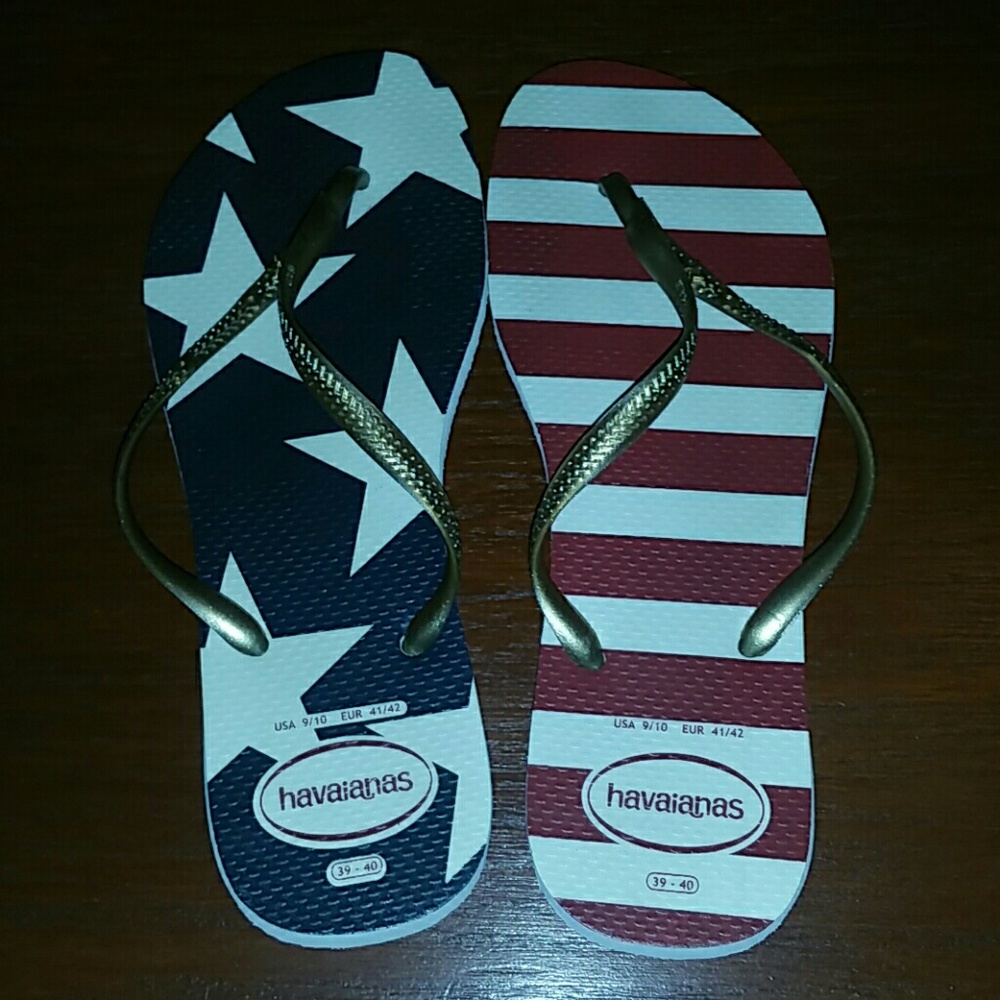 Red white &blue Havaianas